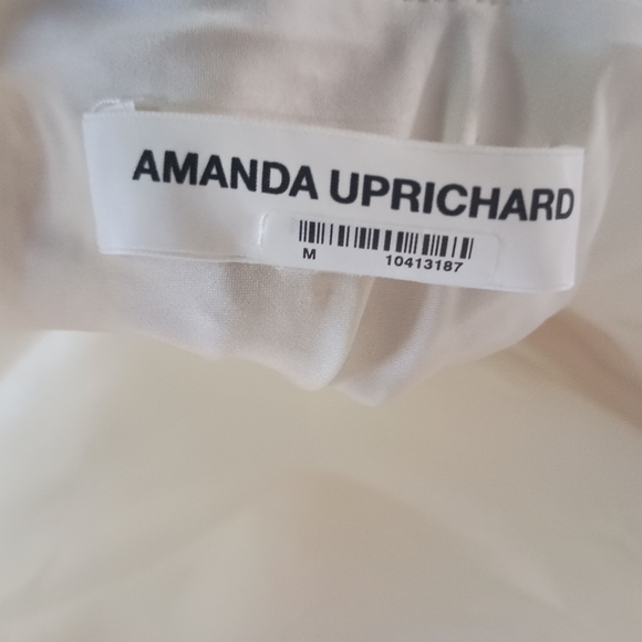 Amanda Uprichard White Sequined Halter Samba Aurora Asymmetrical Hem Dress - Picture 7 of 10